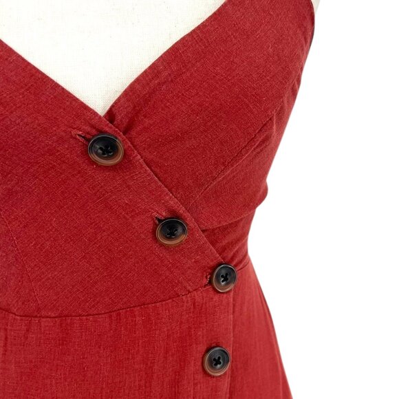 Urban Outfitters Amber Rust Midi Dress | Extra Small - Picture 4 of 6